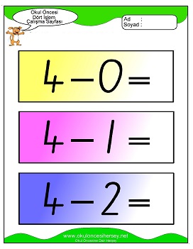 İşlemler yaprak test